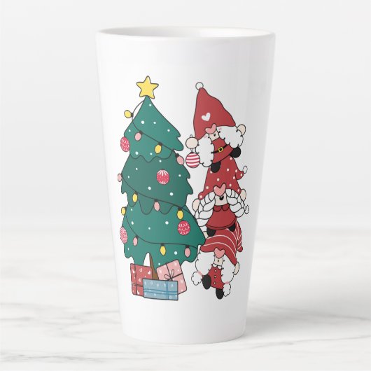 Kerstgnomen Latte Mok (Voorkant)