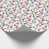 Kerstgnomen met Lantern Waterverf Holiday Cadeaupapier (Hoek)