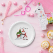 Kerstgnomen Papieren Bordje (Feest)