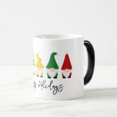Kerstgnomen Prettige feestdagen kleurrijke vun Magische Mok (Voorkant rechts)