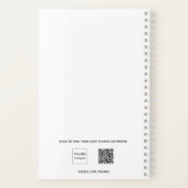 Kerstgnomen rood wit om lijstnaam te doen notitieboek (Achterkant)