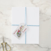 kerstgnomen speciale levering van Noordpool Cadeaulabel (Met Touw)