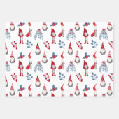 Kerstgnomen Woodland Inpakpapier Vel (Voorkant)