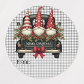 Kerstgnomes “Van:” Labels (Design 1)