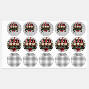 Kerstgnomes “Van:” Labels