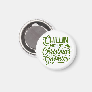 Kerstgnomies Verwelkomen - Kersteditie Magneet