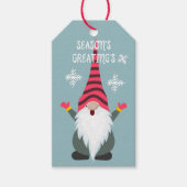 kerstgnoom cadeaulabel (Voorkant)