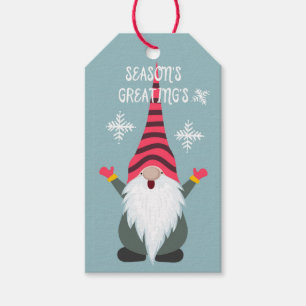 kerstgnoom cadeaulabel
