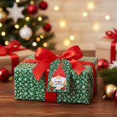 kerstgnoom cadeaulabel