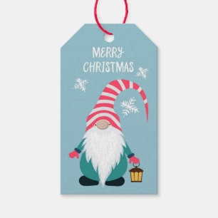kerstgnoom cadeaulabel