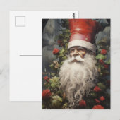 Kerstgnoom in een Rozen Struik Briefkaart (Voorkant / Achterkant)