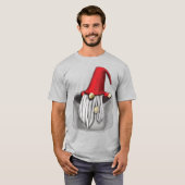 Kerstgnoom in een zak t-shirt (Voorkant volledig)