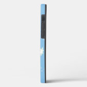 Kerstgnoom met fiets en cadeau iPhone Case (Achterkant / Links)