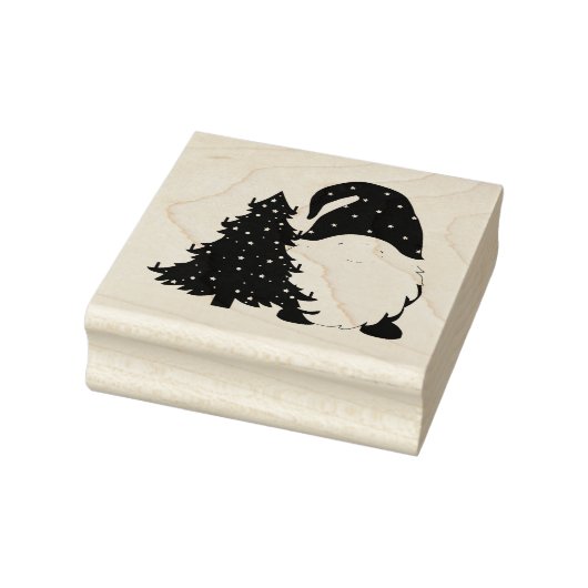 kerstgnoom 	rubberstempel (Stempel)