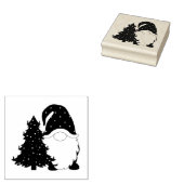 kerstgnoom 	rubberstempel (Gestempeld)