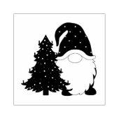 kerstgnoom 	rubberstempel (Afrduk)