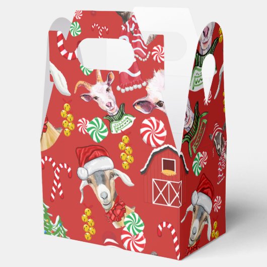 kerstGOATS-Snoep en Jingle Bells GetYerGoat™ Bedankdoosjes (Geopend)