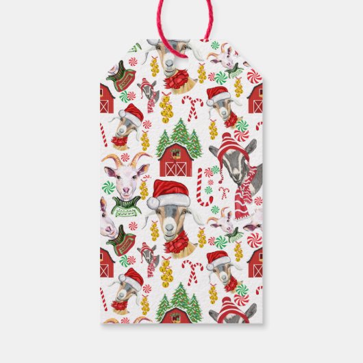 kerstGOATS-Snoep en Jingle Bells GetYerGoat™ Cadeaulabel (Achterkant)