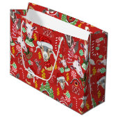 kerstGOATS-Snoep en Jingle Bells GetYerGoat™ Groot Cadeauzakje (Voorkant Gekanteld)