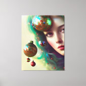 Kerstgodin Canvas Afdruk (Voorkant)