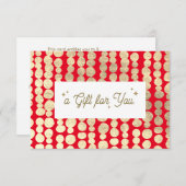 KerstGold Red Cadeaubon (Voorkant / Achterkant)