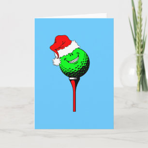 kerstgolf feestdagen kaart