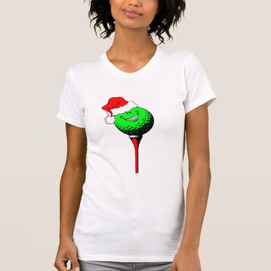 kerstgolf t-shirt (Voorkant)