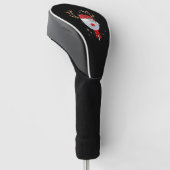 kerstgolfbal golfheadcover (Schuin)