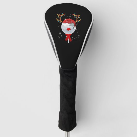 kerstgolfbal golfheadcover (Voorkant)