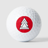 Kerstgolfballen met dalDesignNZ Golfballen (Voorkant)