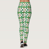 kerstgolven - Minimalistisch Golfpatroon Leggings (Achterkant)