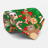 kerstgopher stropdas (Opgerold)