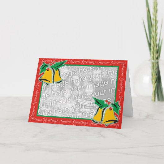 kerstgordels feestdagen kaart (Voorkant)