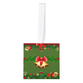 kerstgordels kubus ornament (Voorkant)