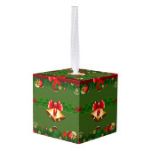 kerstgordels kubus ornament (Achter hoekig)