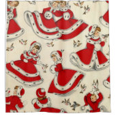 kerstgordijn, douchegordijn (Voorkant)