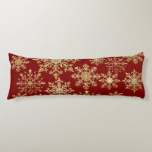 Kerstgoud en rode sneeuwvlok 