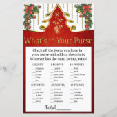 Kerstgoudboom Wat zit er in je handtas? (Voorkant)