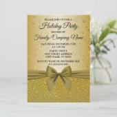 Kerstgouden Feestdagen Kaart (Staand voorkant)