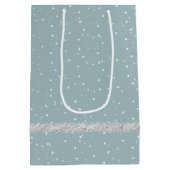 Kerstgouden rector met lipstick Kisses me Medium Cadeauzakje (Achterkant)