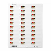 kerstgouden recup etiket (Full Sheet)