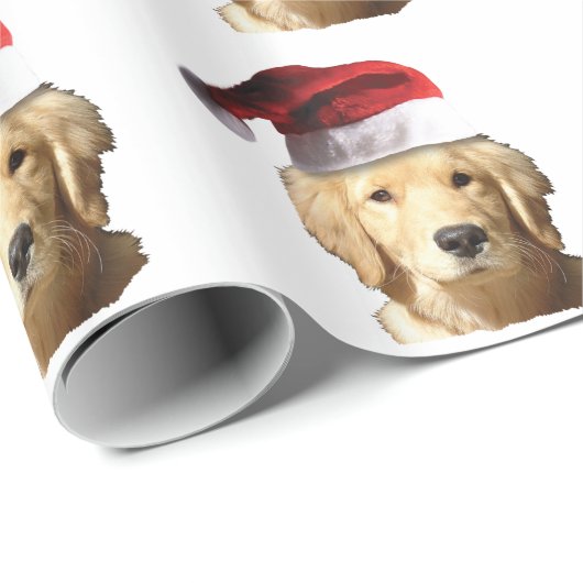 KerstGouden Retriever Cadeaupapier (Rol Hoek)