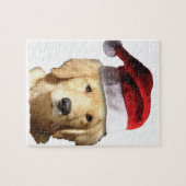 KerstGouden Retriever Legpuzzel (Horizontaal)