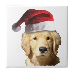 KerstGouden Retriever Tegeltje