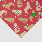 KerstGouden Retriever Tissuepapier (Detail)