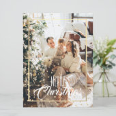 Kerstgouden ster: foto's op feestdag (Staand voorkant)