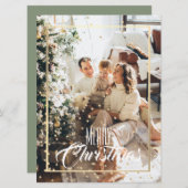 Kerstgouden ster: foto's op feestdag (Voorkant / Achterkant)