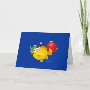 Kerstgoudvis! Feestdagen Kaart