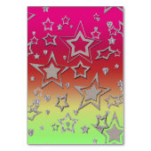 Kerstgradiënt glitter shine confetti sterren kaart (Achterkant)