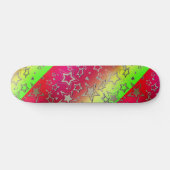 Kerstgradiënt glitter shine confetti sterren skateboard (Horizontaal)